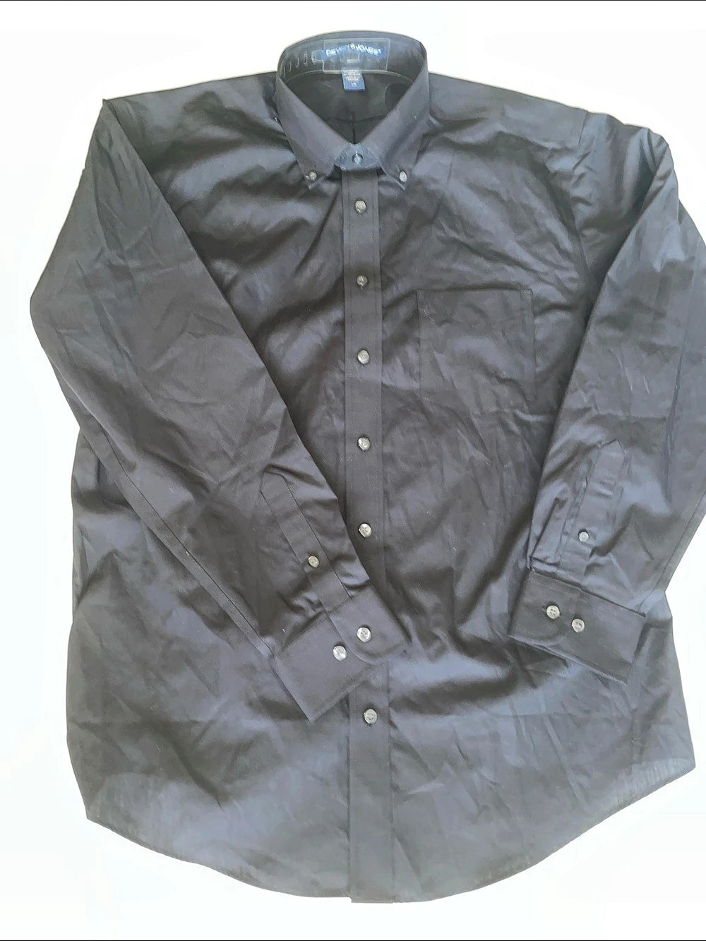 Devon & Jones Crown Collection Solid Broadcloth Woven Shirt Broadcloth Shirt Men
